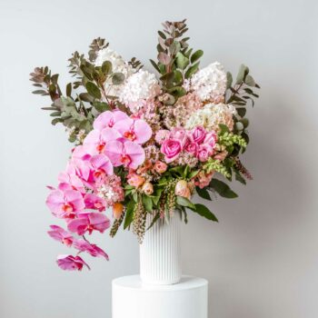 Leila - Pink Flowers Vase Arrangement