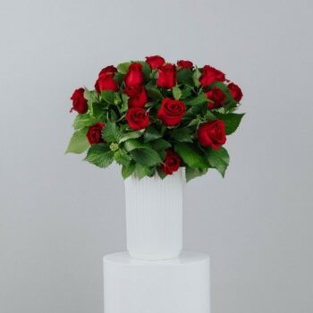Caterina - red rose vase arrangement